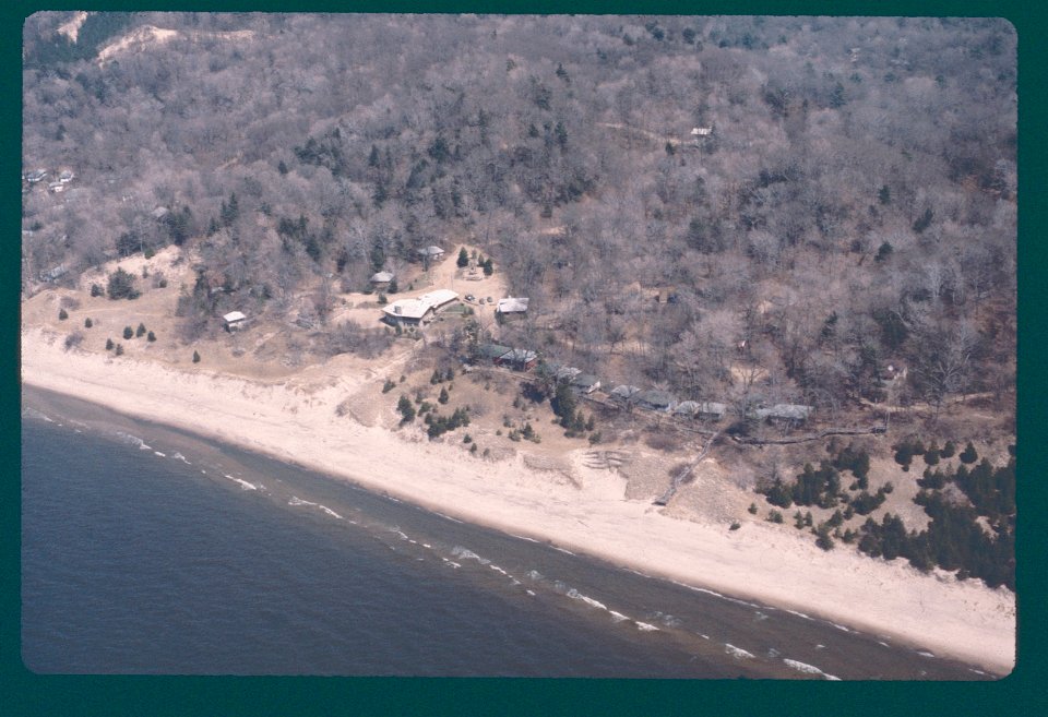 Aerial View 1980 beach and  lakefront